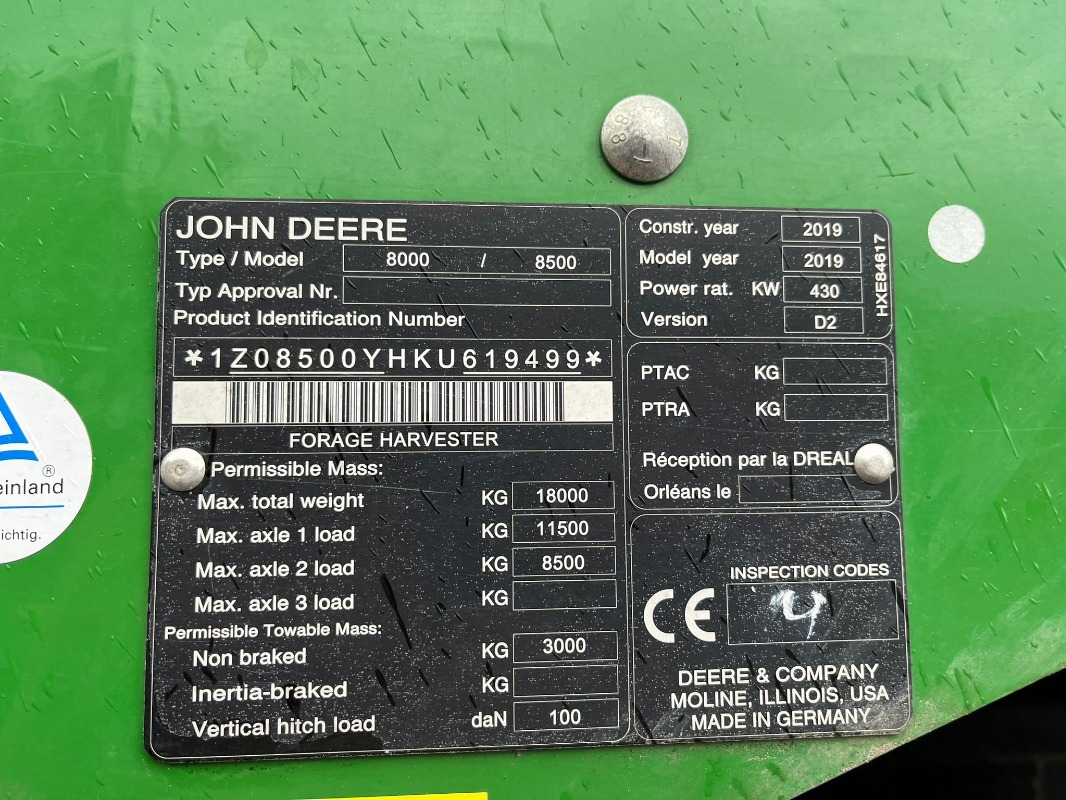 John Deere 8500 - Erntemaschine: das Bild 4 John Deere 8500 - Erntemaschine: das Bild 4