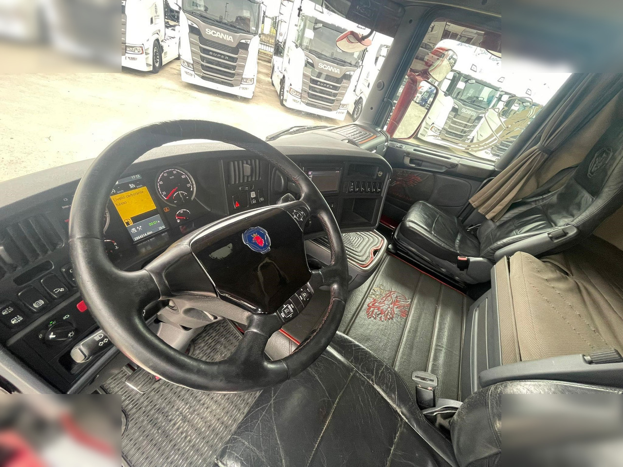 Containerwagen/ Wechselfahrgestell LKW SCANIA R560: das Bild 6