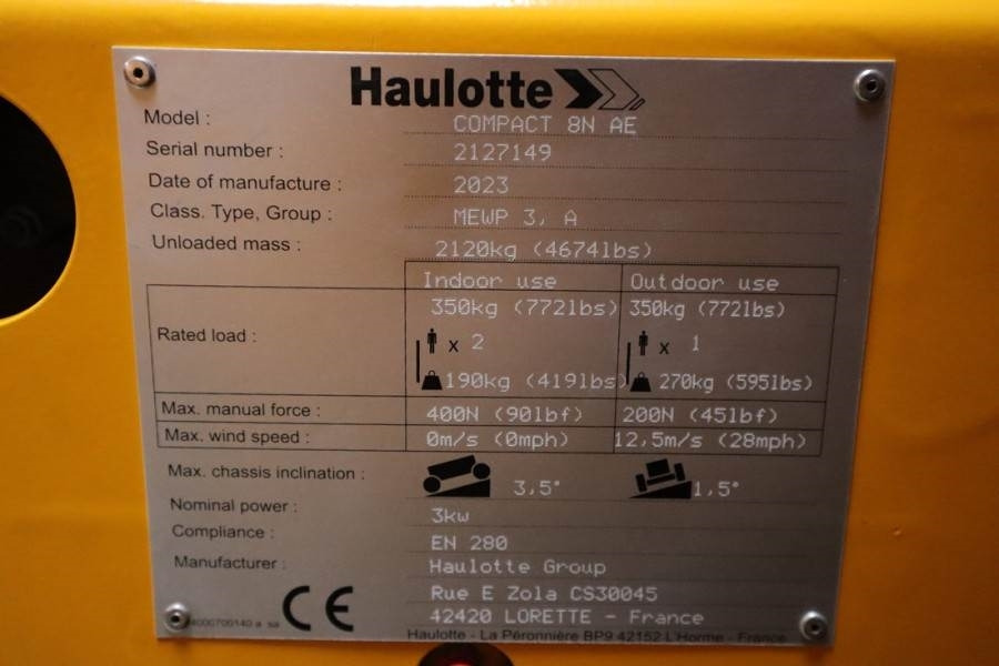 Haulotte Compact 8N Valid inspection, *Guarantee! 8m Workin - Scherenbühne: das Bild 3 Haulotte Compact 8N Valid inspection, *Guarantee! 8m Workin - Scherenbühne: das Bild 3