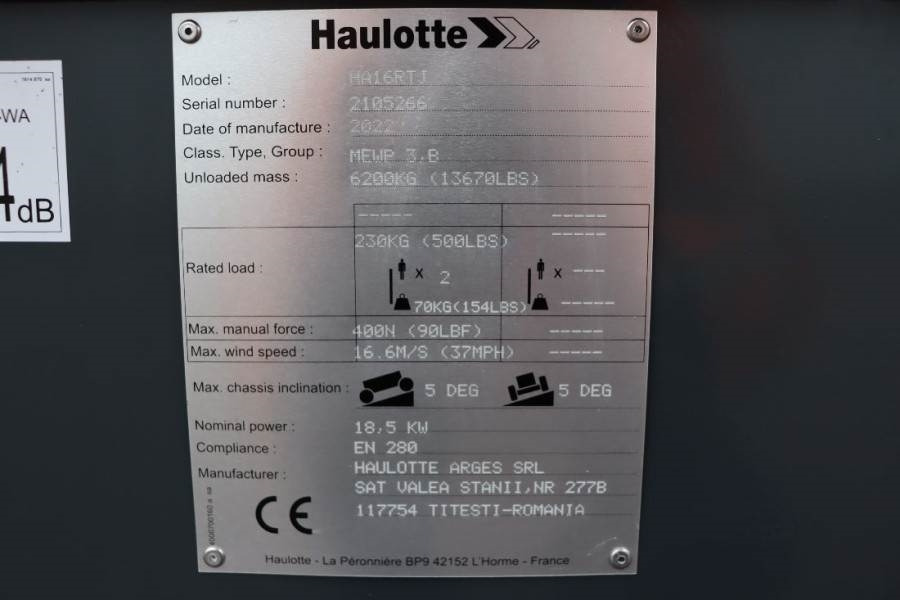 Haulotte HA16RTJ Valid Inspection, *Guarantee! Diesel, 4x4 - Gelenkarmbühne: das Bild 4 Haulotte HA16RTJ Valid Inspection, *Guarantee! Diesel, 4x4 - Gelenkarmbühne: das Bild 4