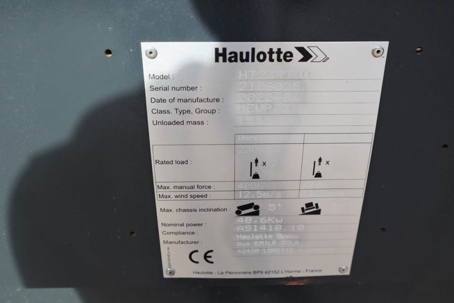 Haulotte HT23RTJ O Valid Inspection, *Guarantee! Diesel, 4x - Teleskopbühne: das Bild 5 Haulotte HT23RTJ O Valid Inspection, *Guarantee! Diesel, 4x - Teleskopbühne: das Bild 5