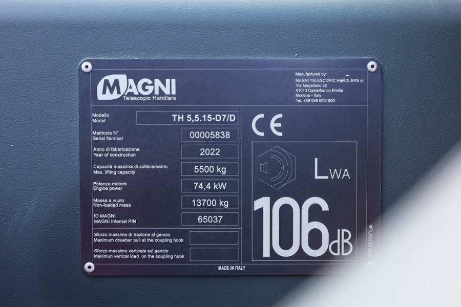 Teleskoplader Magni - TH5,5.15-D7/D Diesel, 4x4x4 Drive, 5.5t Ca: das Bild 6