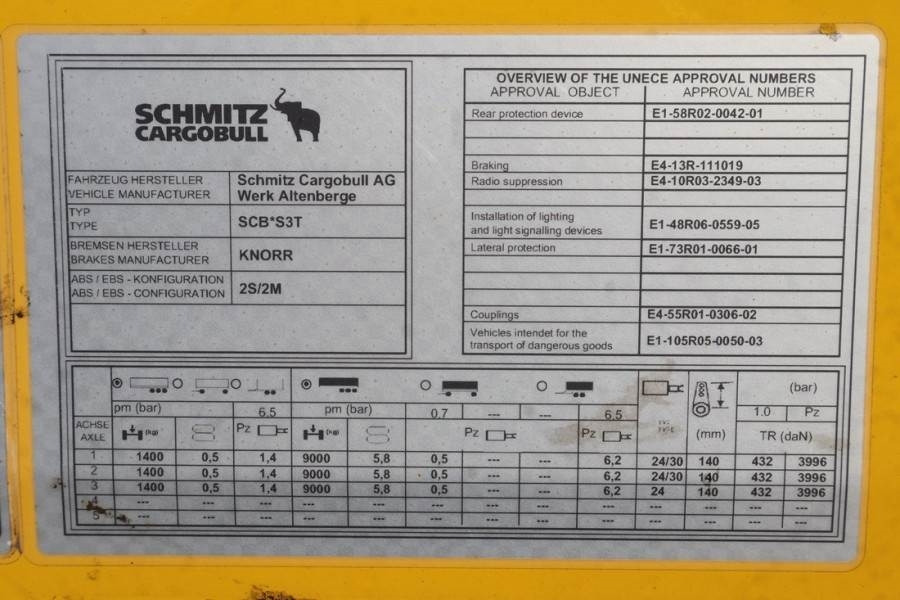 Planenanhänger Schmitz Cargobull SCB3ST CoC Documents, TuV Loading Certif: das Bild 7