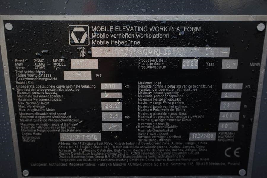 XCMG XGS28E Valid inspection, *Guarantee! Diesel, 4x4 D - Teleskopbühne: das Bild 5 XCMG XGS28E Valid inspection, *Guarantee! Diesel, 4x4 D - Teleskopbühne: das Bild 5