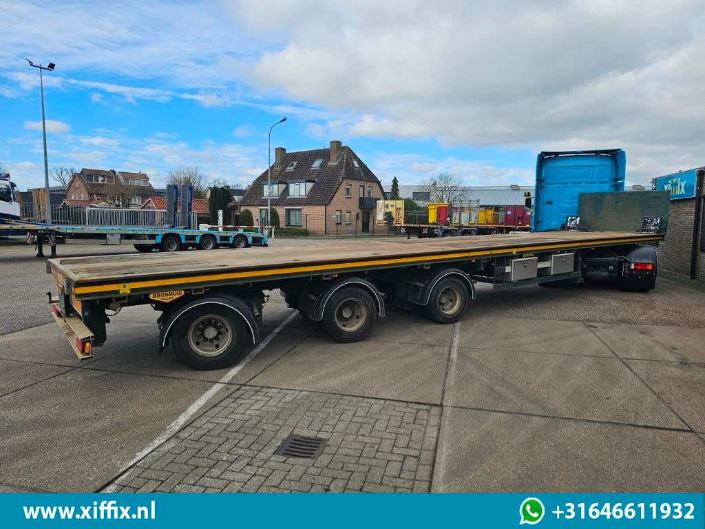 Broshuis 3-ass. Vlakke uitschuifbare Mega oplegger / 3x gestuurd - Pritschenauflieger/ Plattformauflieger: das Bild 4 Broshuis 3-ass. Vlakke uitschuifbare Mega oplegger / 3x gestuurd - Pritschenauflieger/ Plattformauflieger: das Bild 4