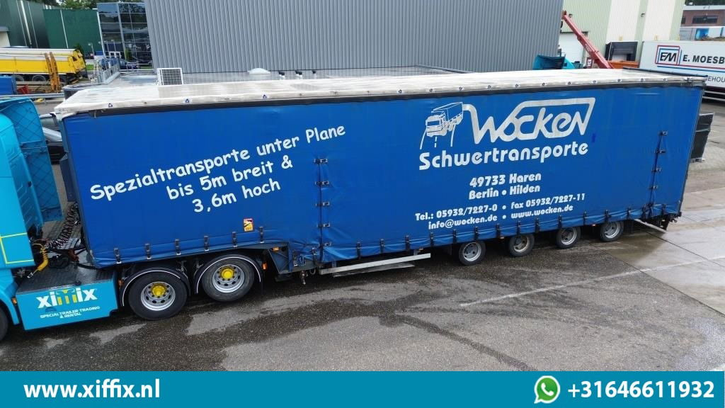 Dinkel 4-ass. Semi dieplader met elektrische huifopbouw / 2x naloop gestuurd - Tieflader Auflieger: das Bild 1 Dinkel 4-ass. Semi dieplader met elektrische huifopbouw / 2x naloop gestuurd - Tieflader Auflieger: das Bild 1
