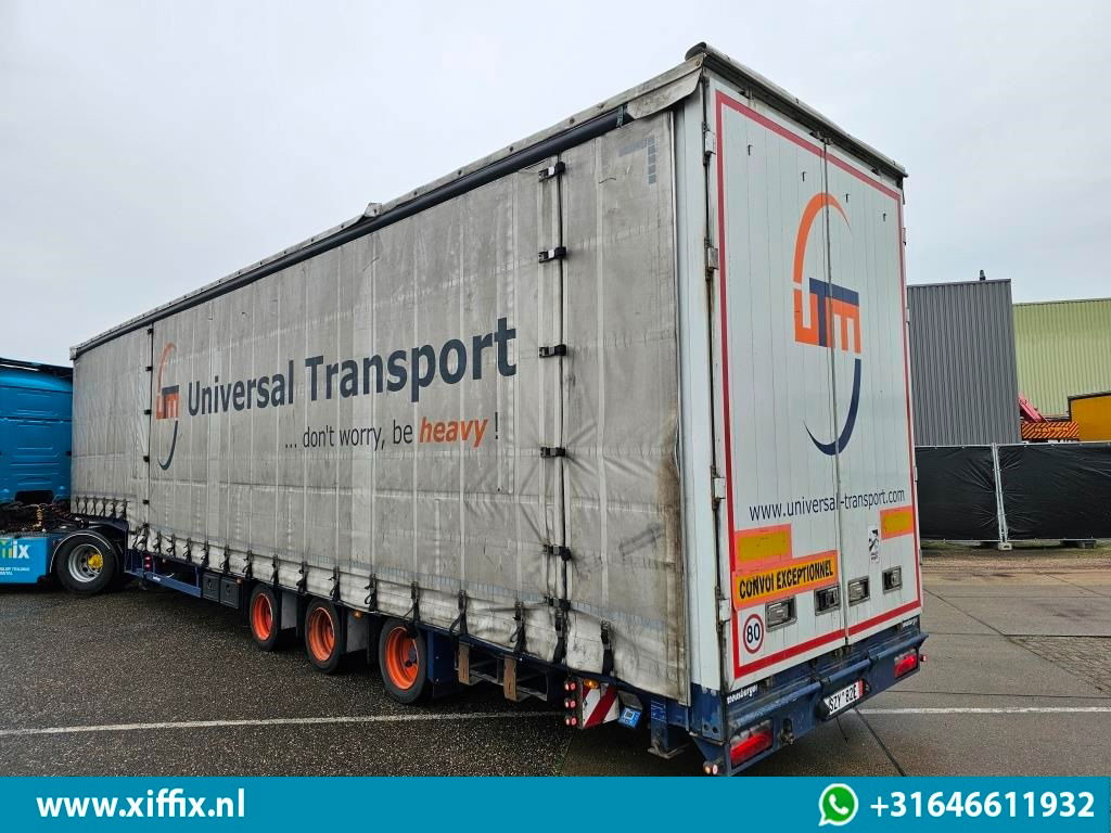 Tieflader Auflieger Meusburger 3-ass. Mega Semi dieplader met huifopbouw: das Bild 7