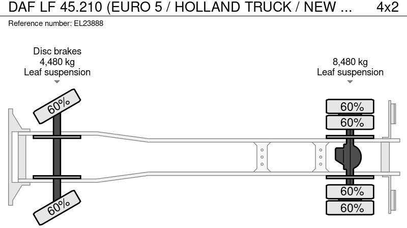 Autotransporter LKW DAF LF 45.210 (EURO 5 / HOLLAND TRUCK / NEW CONSTRUCTION / EURO 5 / PERFECT CONDITION): das Bild 19