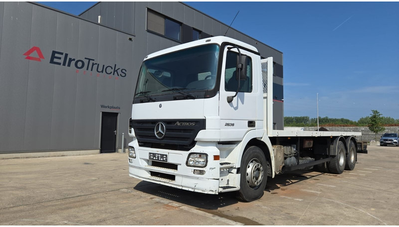Mercedes-Benz Actros 2636 (6X4 / LAMES / GRAND PONT / MP2 / STEEL SUSP. / BOITE MANUELLE / MANUAL GEARBOX / 9M CHASSIS !!!) - Pritsche LKW: das Bild 1 Mercedes-Benz Actros 2636 (6X4 / LAMES / GRAND PONT / MP2 / STEEL SUSP. / BOITE MANUELLE / MANUAL GEARBOX / 9M CHASSIS !!!) - Pritsche LKW: das Bild 1
