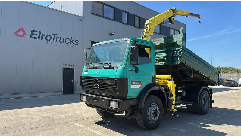 Mercedes-Benz SK 1722 (4X4 / LAMES / GRAND PONT / GRUE / TRES PROPRE / BIG HUB / STEEL SUSP. / V6) - Kipper, Autokran: das Bild 1 Mercedes-Benz SK 1722 (4X4 / LAMES / GRAND PONT / GRUE / TRES PROPRE / BIG HUB / STEEL SUSP. / V6) - Kipper, Autokran: das Bild 1