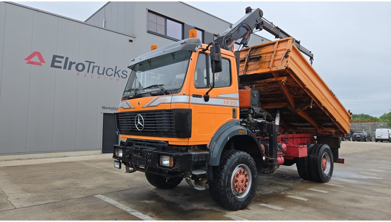 Mercedes-Benz SK 1735 (V8 2X TURBO / 4X4 / PARFAIT ETAT !!!! / GRUE / LAMES / GRAND PONT / TOP CONDITION !!!) - Kipper, Autokran: das Bild 1 Mercedes-Benz SK 1735 (V8 2X TURBO / 4X4 / PARFAIT ETAT !!!! / GRUE / LAMES / GRAND PONT / TOP CONDITION !!!) - Kipper, Autokran: das Bild 1