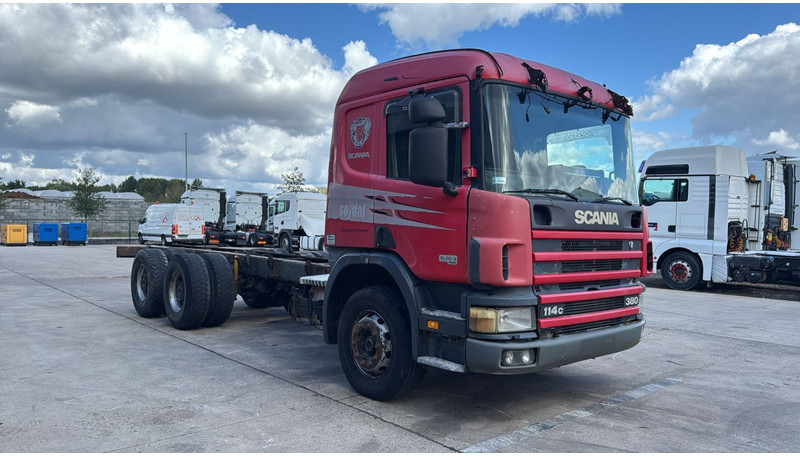 Scania 114 - 380 (6X4 / GRAND PONT / LAMES / BIG AXLE / STEEL SUSP. / BOITE MANUELLE / MANUAL GEARBOX) - Fahrgestell LKW: das Bild 5 Scania 114 - 380 (6X4 / GRAND PONT / LAMES / BIG AXLE / STEEL SUSP. / BOITE MANUELLE / MANUAL GEARBOX) - Fahrgestell LKW: das Bild 5