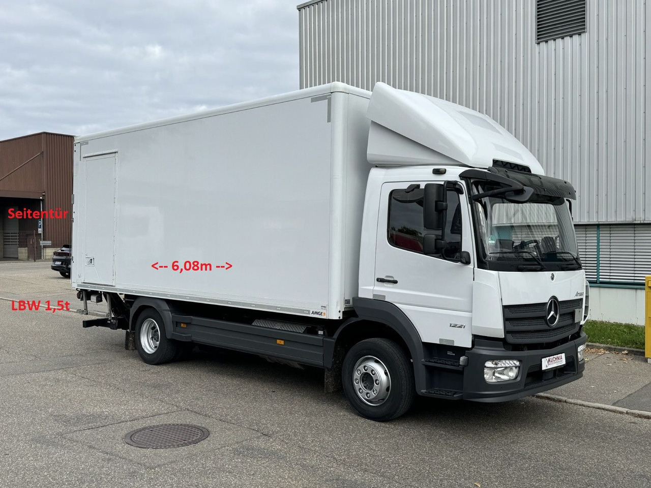 Mercedes-Benz Atego 1221 L Koffer 6,1m LBW AHK Klima TOP - Koffer LKW: das Bild 1 Mercedes-Benz Atego 1221 L Koffer 6,1m LBW AHK Klima TOP - Koffer LKW: das Bild 1