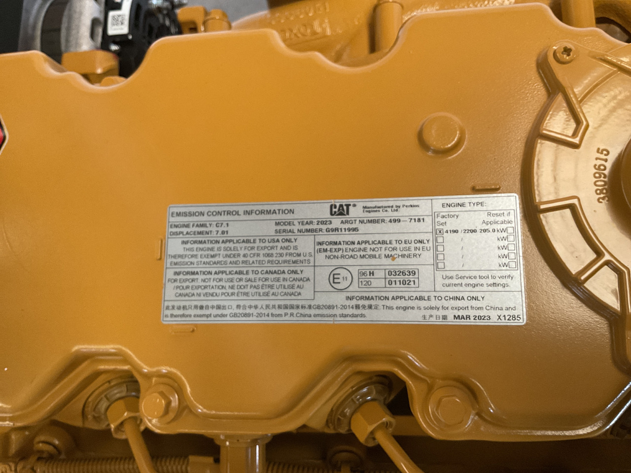 Caterpillar C7.1 - Motor: das Bild 4 Caterpillar C7.1 - Motor: das Bild 4