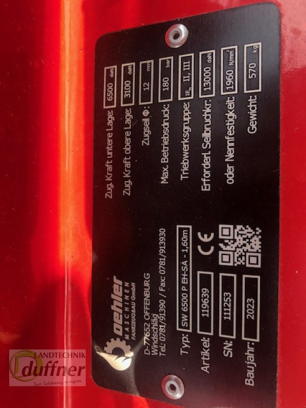 Oehler OL SW 6500 P EH-SA - Seilwinde für Forsttechnik: das Bild 5 Oehler OL SW 6500 P EH-SA - Seilwinde für Forsttechnik: das Bild 5