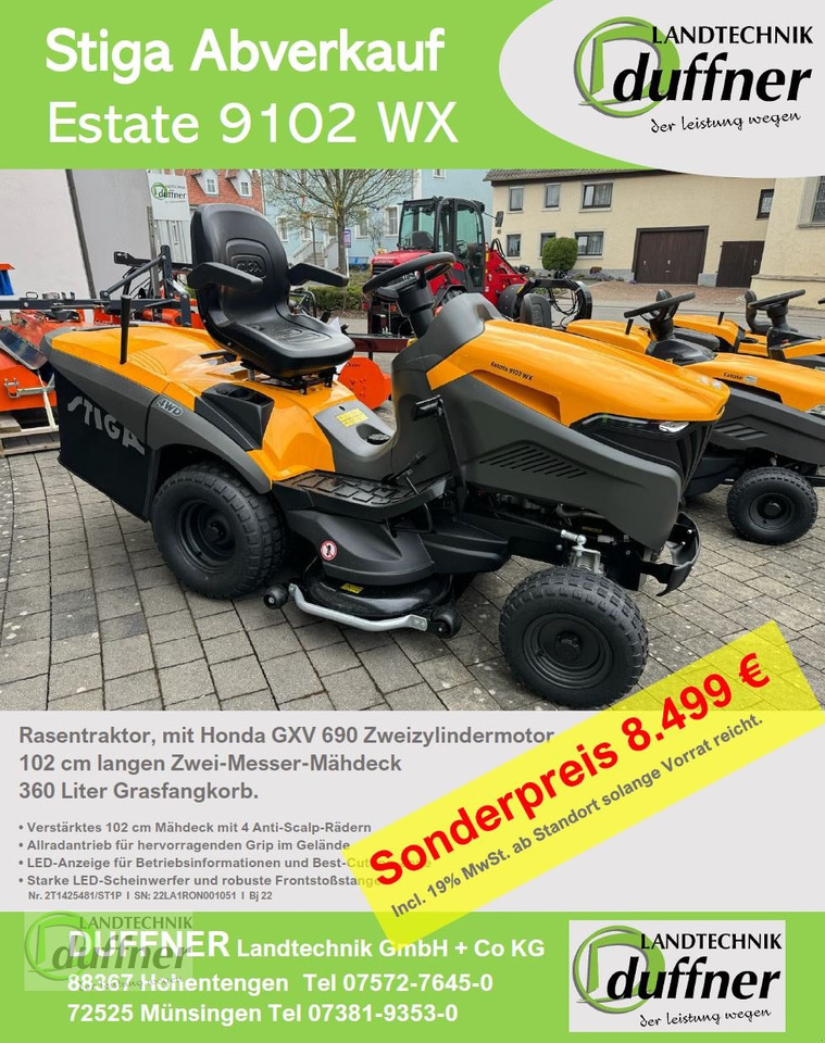 Stiga Estate 9102 WX Allrad - Rasenmäher: das Bild 1 Stiga Estate 9102 WX Allrad - Rasenmäher: das Bild 1