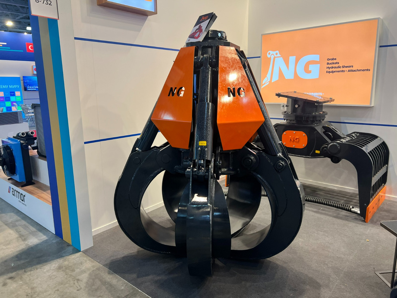 ORANGE PEEL SCRAP GRAPPLE / POLYP GRABS - NG ATTACHMENTS - Greifer für Bagger: das Bild 3 ORANGE PEEL SCRAP GRAPPLE / POLYP GRABS - NG ATTACHMENTS - Greifer für Bagger: das Bild 3