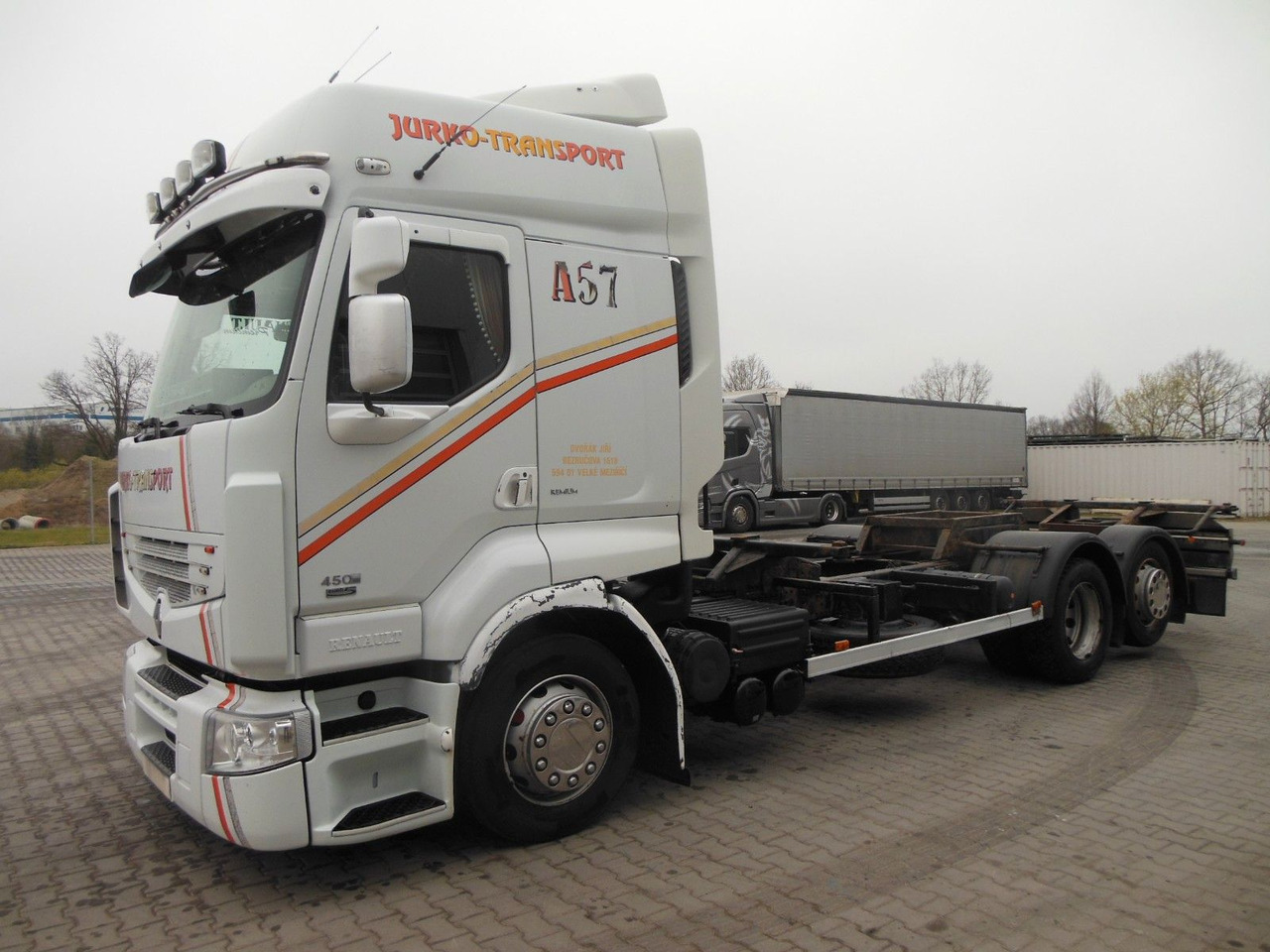 Renault PREMIUM DXI 450.25, 6X2, BDF, MANUELL!!! - Containerwagen/ Wechselfahrgestell LKW: das Bild 1 Renault PREMIUM DXI 450.25, 6X2, BDF, MANUELL!!! - Containerwagen/ Wechselfahrgestell LKW: das Bild 1