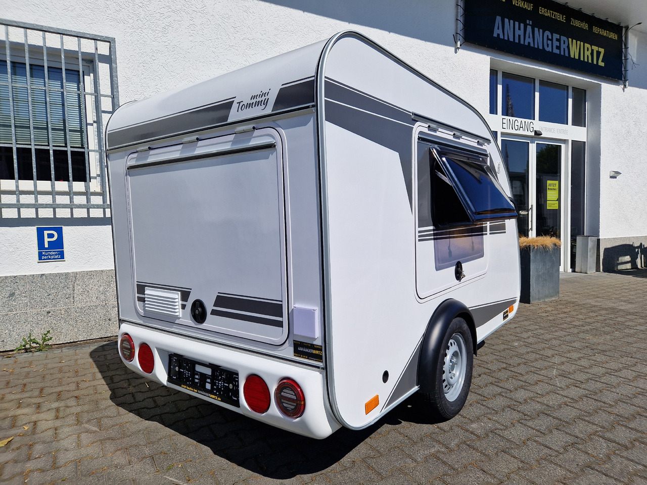 Wohnwagen Mini Camper Mini Tommy TMC25 252x140x121cm aero V1 Küche 12V/230V 100km/H 750kg gebremst Modell 24: das Bild 19