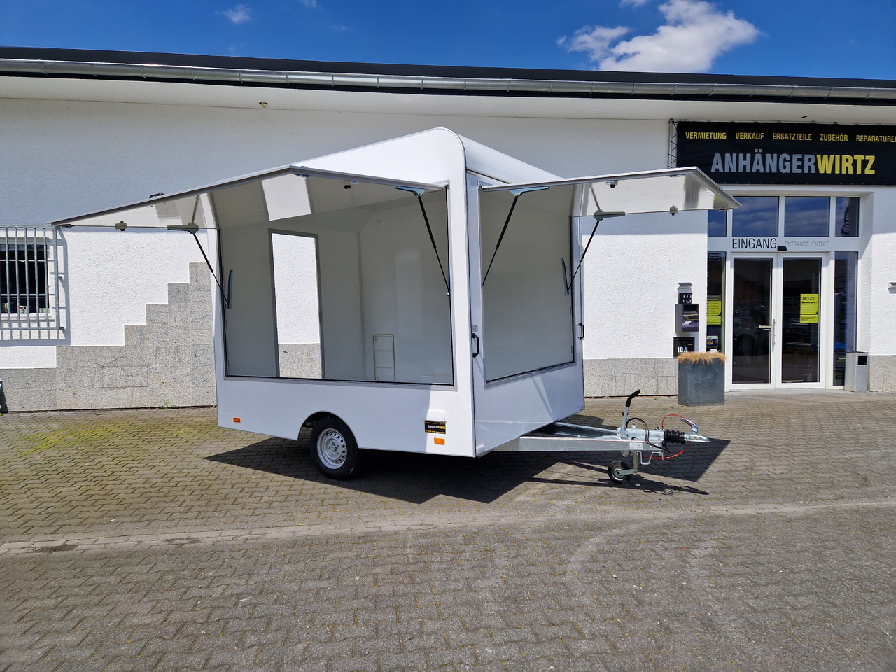 Verkaufsanhänger Verkaufsanhänger VK 300 220 aero retro 300x220x230cm 2 Verkaufsklappen rechts & vorn Hecktür 1300kg: das Bild 13
