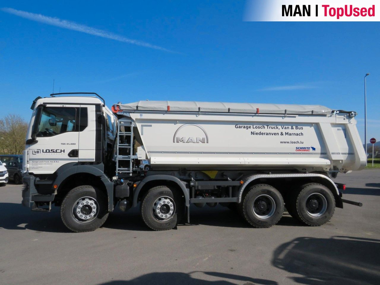 MAN TGS 41.480 8x4 BB CH Schmitz Muldenkipper Klima - Absetzkipper: das Bild 3 MAN TGS 41.480 8x4 BB CH Schmitz Muldenkipper Klima - Absetzkipper: das Bild 3