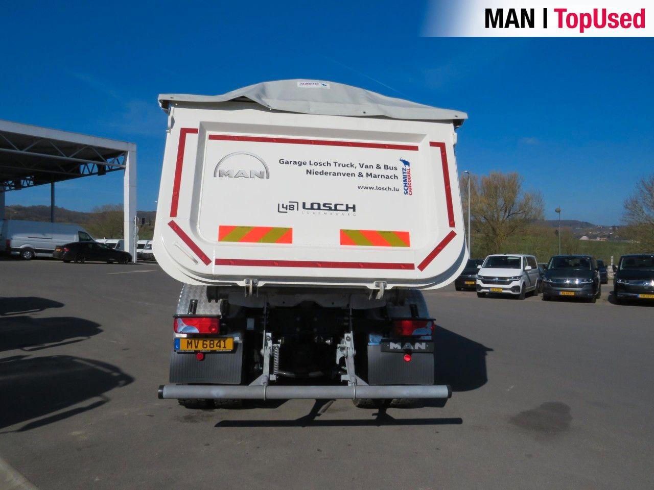 MAN TGS 41.480 8x4 BB CH Schmitz Muldenkipper - Absetzkipper: das Bild 4 MAN TGS 41.480 8x4 BB CH Schmitz Muldenkipper - Absetzkipper: das Bild 4