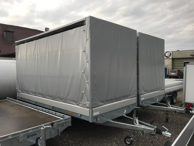 Hapert Azure H-2 Hochlader mit Hochplane 200 cm Lichte Höhe, mit Schiebeplane, 4050 x 1800 x 300 mm, ZG 2,7 to. - PKW Anhänger: das Bild 1 Hapert Azure H-2 Hochlader mit Hochplane 200 cm Lichte Höhe, mit Schiebeplane, 4050 x 1800 x 300 mm, ZG 2,7 to. - PKW Anhänger: das Bild 1