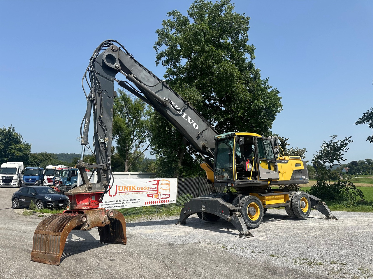 VOLVO EW 210 D 24t Greifer - Bagger: das Bild 1 VOLVO EW 210 D 24t Greifer - Bagger: das Bild 1