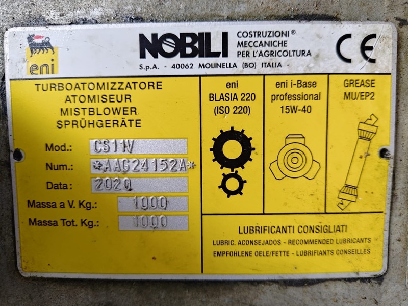 Nobili Ventis 502-1001 T OTF - Pflanzenschutzspritze: das Bild 4 Nobili Ventis 502-1001 T OTF - Pflanzenschutzspritze: das Bild 4