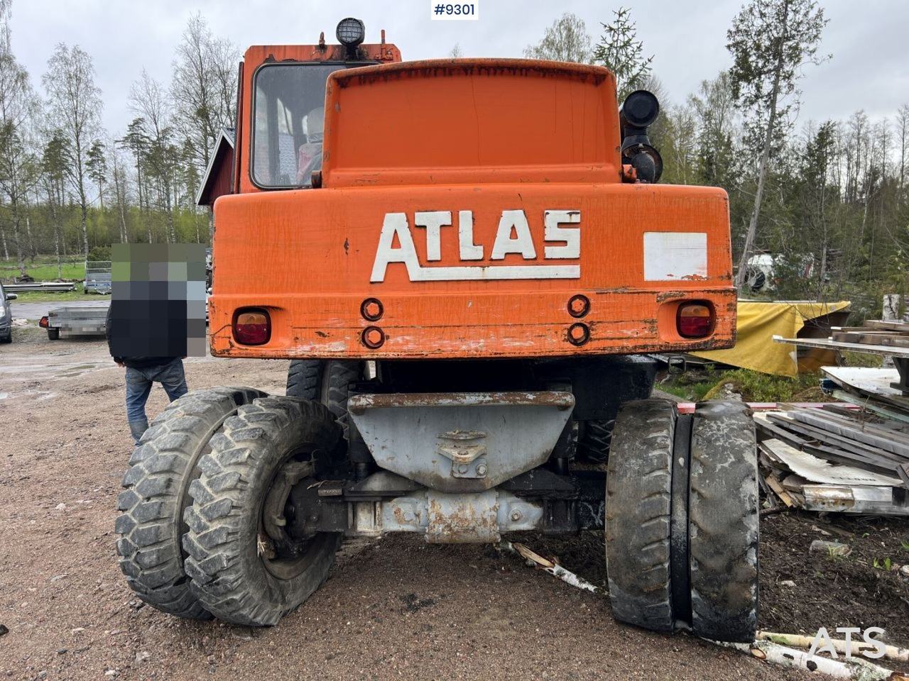 Mobilbagger Atlas 1302 E Wheeled excavator with attachments (VIDEO): das Bild 7