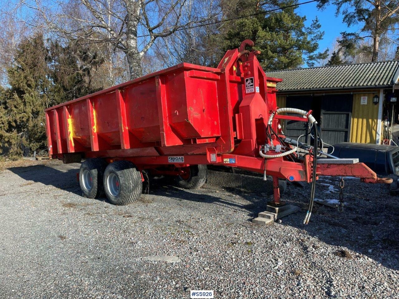 Bigab 7-10 hook truck trailer with flat - Abrollanhänger/ Absetzanhänger: das Bild 3 Bigab 7-10 hook truck trailer with flat - Abrollanhänger/ Absetzanhänger: das Bild 3