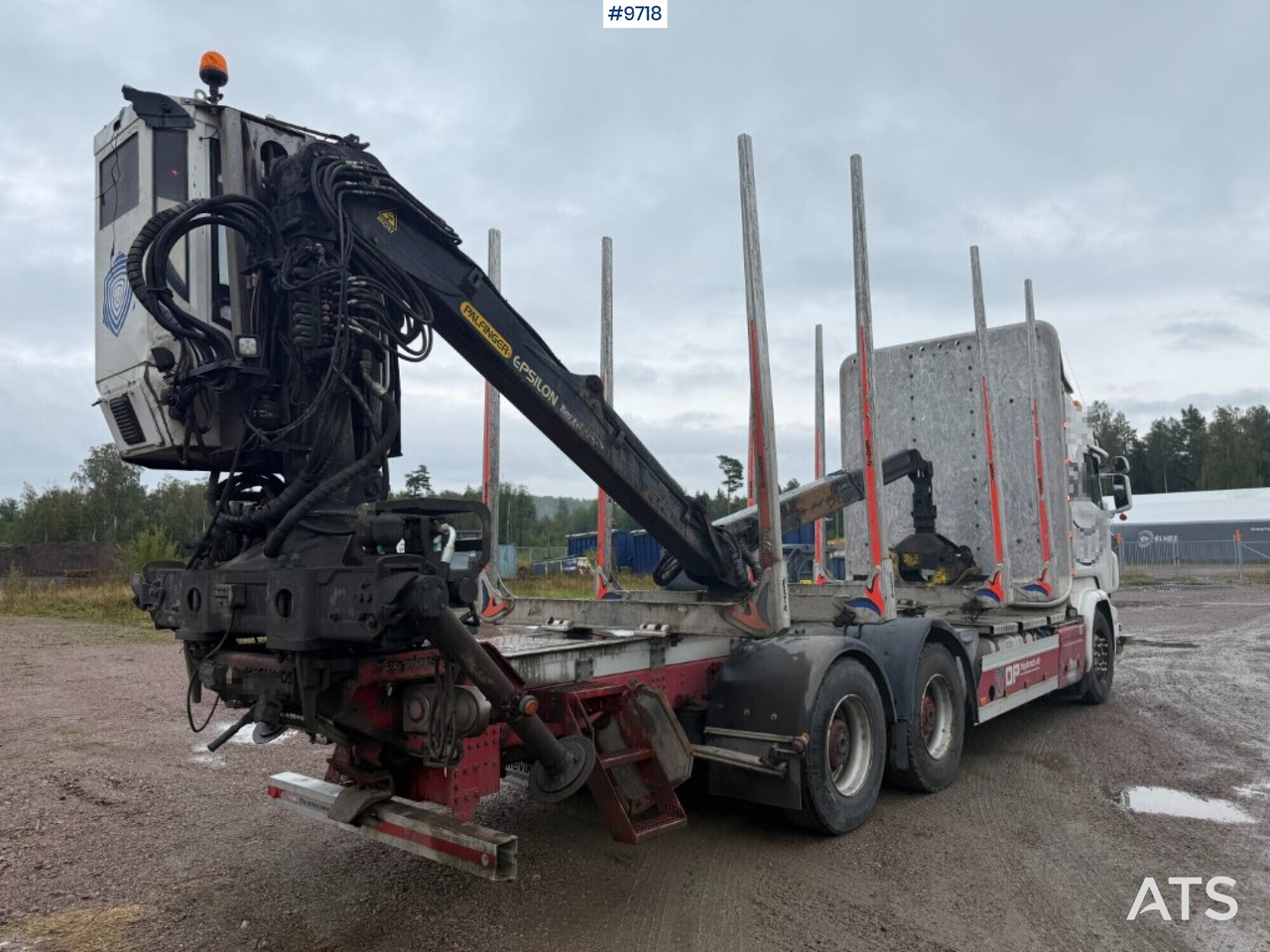 Log truck Scania R520 with crane - Holztransporter, Autokran: das Bild 5 Log truck Scania R520 with crane - Holztransporter, Autokran: das Bild 5
