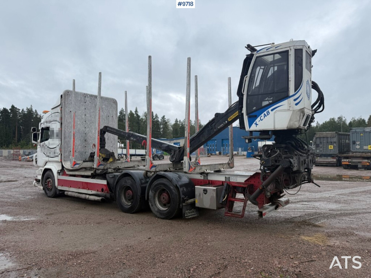 Log truck Scania R520 with crane - Holztransporter, Autokran: das Bild 3 Log truck Scania R520 with crane - Holztransporter, Autokran: das Bild 3