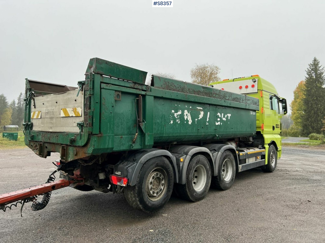 Kipper MAN TGF 35.540 med RKP 3-9.0 Vagn Gravel (Cassette) SEE VIDEO: das Bild 19