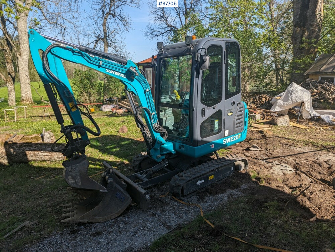 Mini excavator Sunward SWE20F with buckets SEE VIDEO - Minibagger: das Bild 1 Mini excavator Sunward SWE20F with buckets SEE VIDEO - Minibagger: das Bild 1