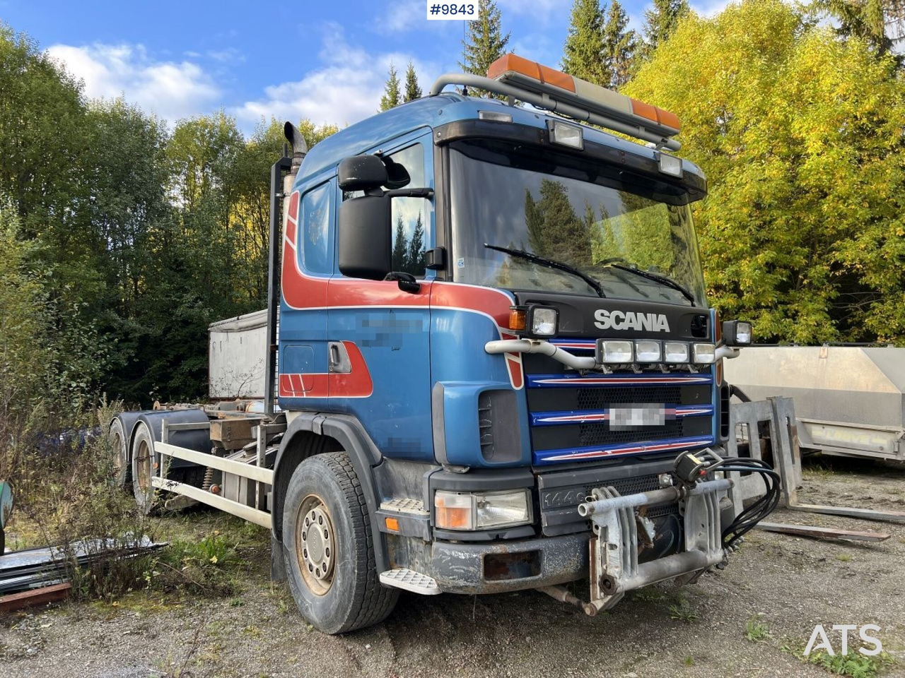 Scania R144 Hook Truck with plow equipment - Abrollkipper: das Bild 2 Scania R144 Hook Truck with plow equipment - Abrollkipper: das Bild 2