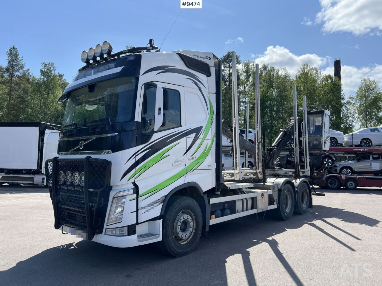 Volvo FH13 Logging truck with Loglift 105S crane - Holztransporter, Autokran: das Bild 2 Volvo FH13 Logging truck with Loglift 105S crane - Holztransporter, Autokran: das Bild 2
