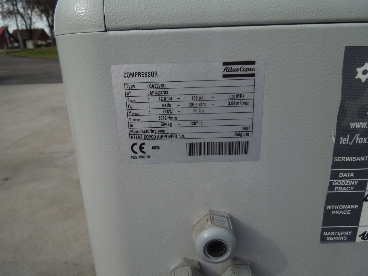 ATLAS COPCO GA22VSDFF - Luftkompressor: das Bild 5 ATLAS COPCO GA22VSDFF - Luftkompressor: das Bild 5