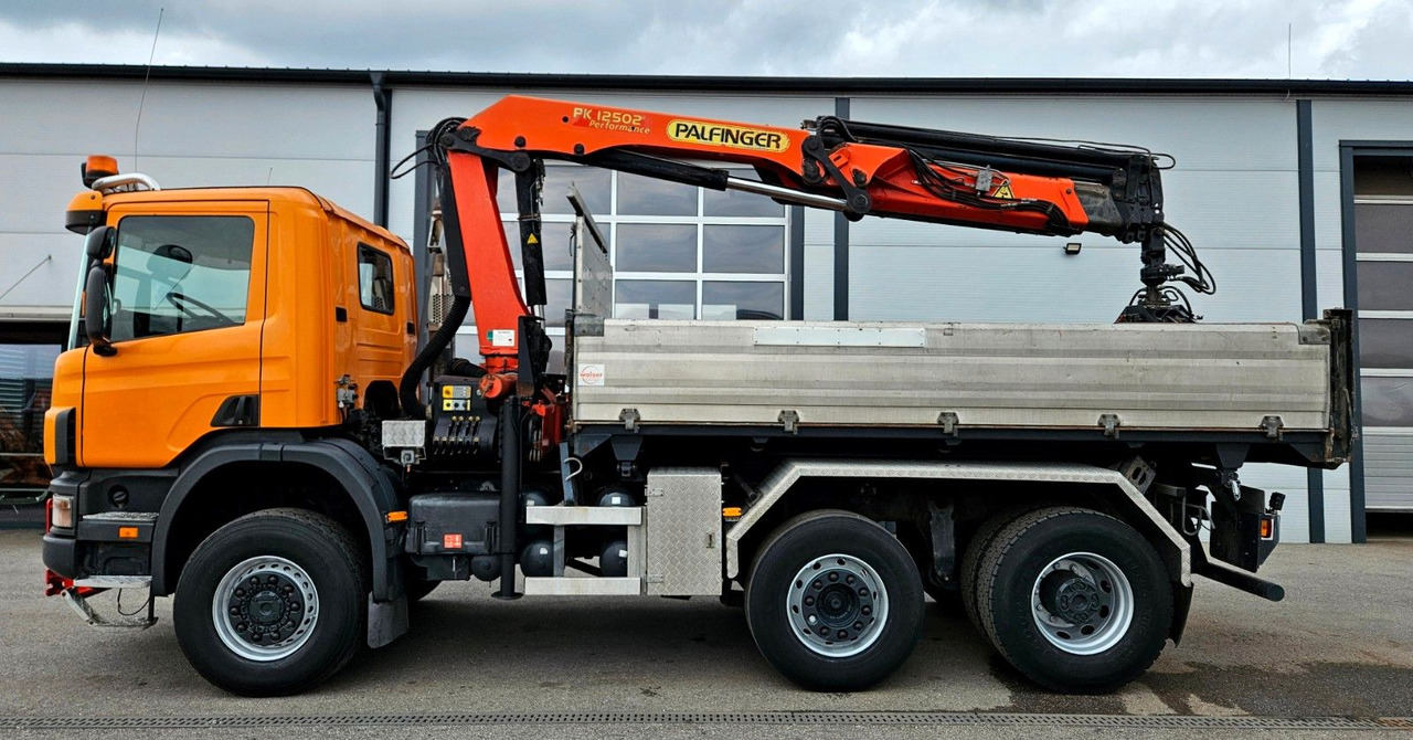 Scania P114 380 6x4-4 Palfinger PK12502 Kran Funk - Kipper, Autokran: das Bild 3 Scania P114 380 6x4-4 Palfinger PK12502 Kran Funk - Kipper, Autokran: das Bild 3