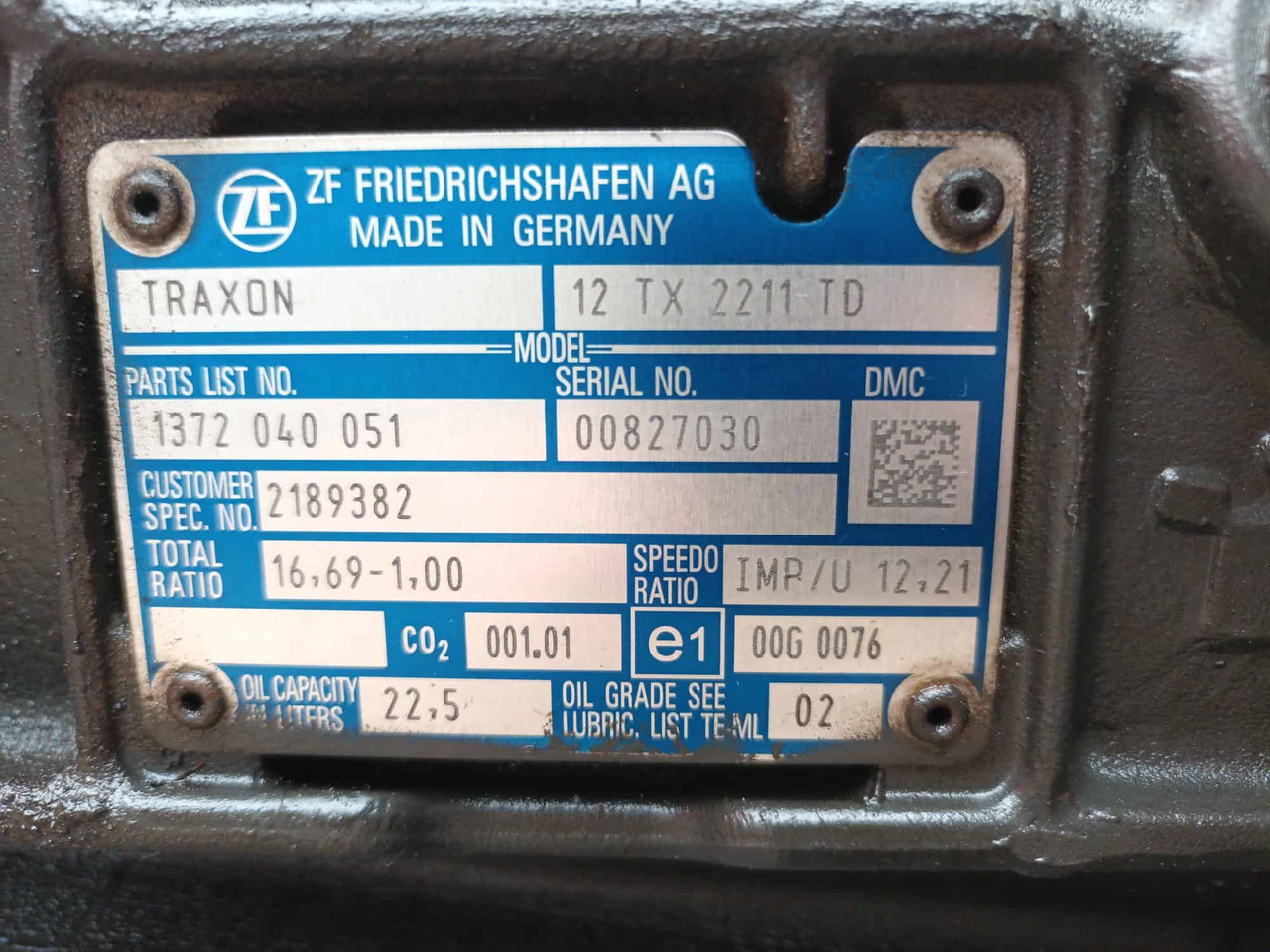 Cambio Traxon 12TX2211TD DAF E6 - Getriebe: das Bild 5 Cambio Traxon 12TX2211TD DAF E6 - Getriebe: das Bild 5