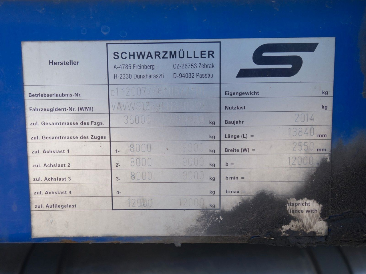 Schwarzmüller SPA 3/E  Standard, Liftachse, SAF Achsen - Leasing Schwarzmüller SPA 3/E  Standard, Liftachse, SAF Achsen: das Bild 13