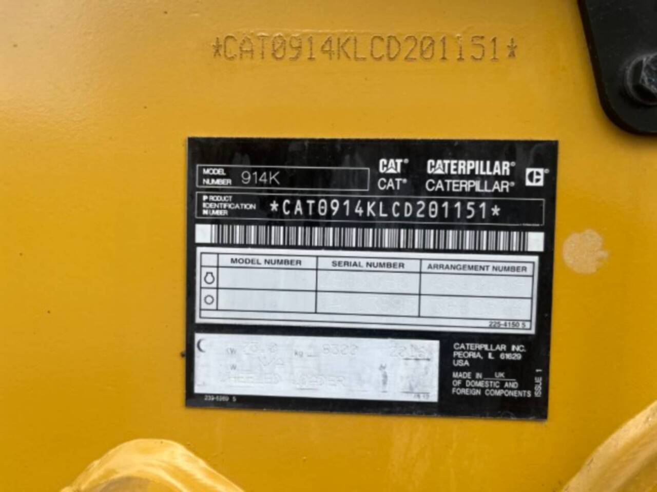 Radlader CAT 914K: das Bild 6