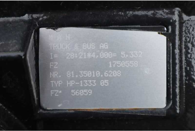 MAN HP-1333-05 28/21 x4.00 - Hinterachse für LKW: das Bild 3 MAN HP-1333-05 28/21 x4.00 - Hinterachse für LKW: das Bild 3