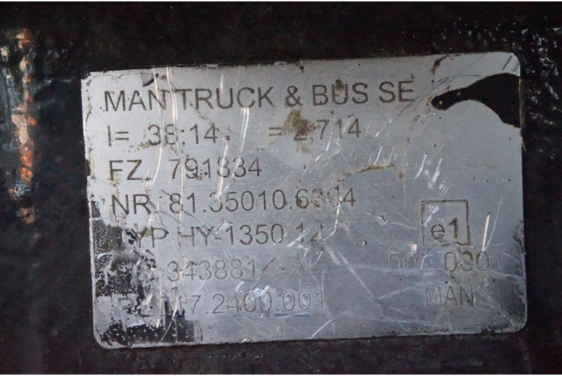 MAN HY-1350-12 38/14 - Hinterachse für LKW: das Bild 4 MAN HY-1350-12 38/14 - Hinterachse für LKW: das Bild 4