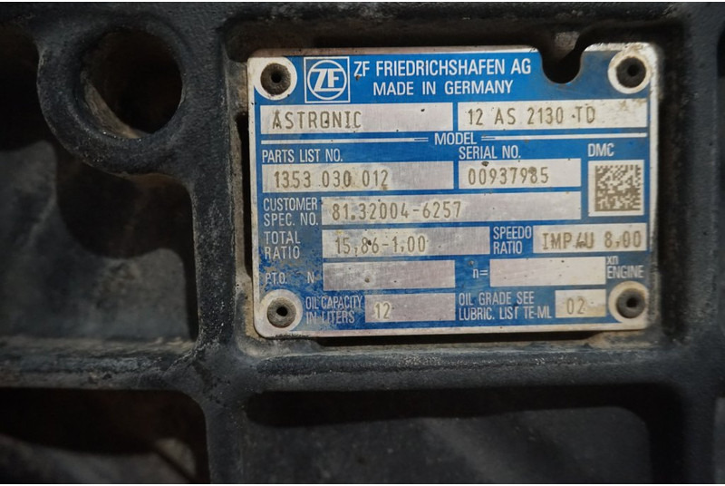 ZF 12AS2130DD TGS 81.32004-6257 - Getriebe für LKW: das Bild 5 ZF 12AS2130DD TGS 81.32004-6257 - Getriebe für LKW: das Bild 5