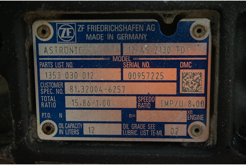 ZF 12AS2130DD TGS - Getriebe für LKW: das Bild 5 ZF 12AS2130DD TGS - Getriebe für LKW: das Bild 5