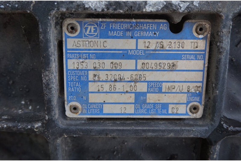 ZF 12AS2130TD TG-X 81.320004-6085 - Getriebe für LKW: das Bild 5 ZF 12AS2130TD TG-X 81.320004-6085 - Getriebe für LKW: das Bild 5