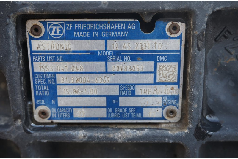 ZF 12AS2131TD+INT3 - Getriebe für LKW: das Bild 5 ZF 12AS2131TD+INT3 - Getriebe für LKW: das Bild 5
