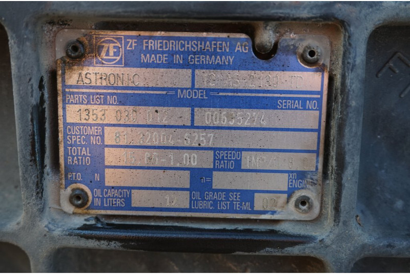 ZF 12AS2330DD TGX - Getriebe für LKW: das Bild 5 ZF 12AS2330DD TGX - Getriebe für LKW: das Bild 5