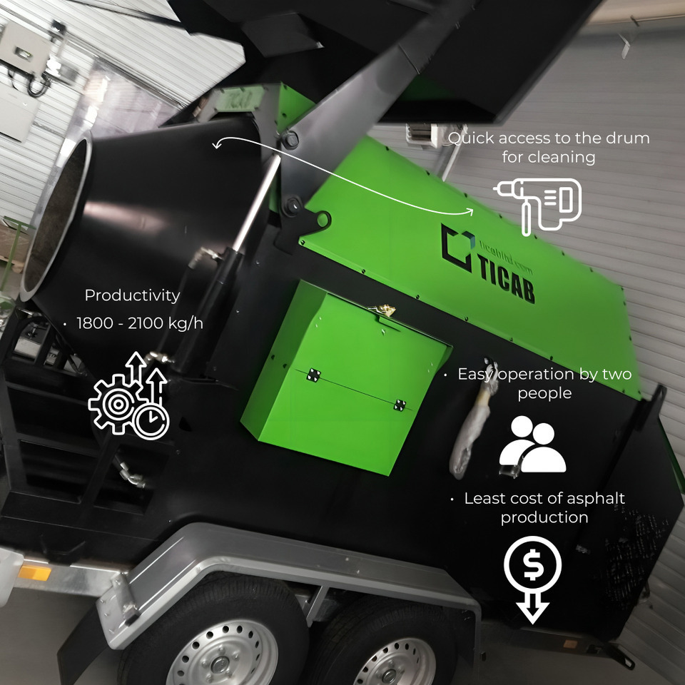 TICAB New Mini-asphalt plant, Asphalt Recycler, Manufacturer, 2.0 t per hour - Asphaltmischanlage: das Bild 4 TICAB New Mini-asphalt plant, Asphalt Recycler, Manufacturer, 2.0 t per hour - Asphaltmischanlage: das Bild 4
